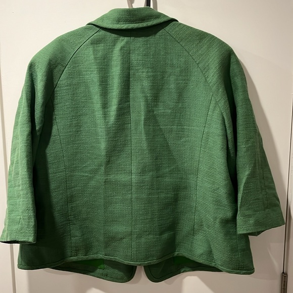 Talbots Petite Lime Green Double Pocket Blazer Size 16 NWOT - Picture 4 of 4
